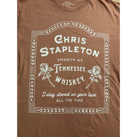 NWOT Boot Barn Chris Stapleton Tennessee Whiskey Rose Tee - Picture 2 of 4